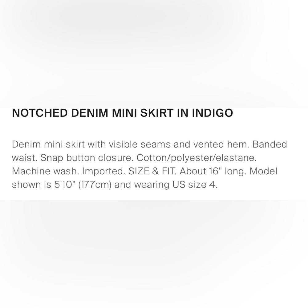 Like new Perfect Free People We the Free Denim Notched Mini Skirt - Picture 5 of 9